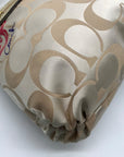 Coach Beige Jacquard Daisy Poppy Hobo Crossbody Bag F20781