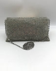 I.N.C. International Concepts Silver Mesh Prudence Convertible Clutch