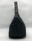 Mulberry Black Nylon Crossbody Messenger Bag 010090C