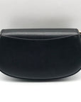 Michael Kors Black Leather Small Mila Sling Messenger Bag
