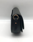 Michael Kors Black Leather Small Mila Sling Messenger Bag