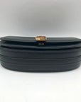 Michael Kors Black Leather Small Mila Sling Messenger Bag