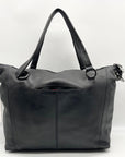 Hammit Black Leather Daniel Convertible Tote Bag