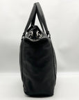 Hammit Black Leather Daniel Convertible Tote Bag
