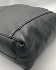 Hammit Black Leather Daniel Convertible Tote Bag