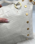 Hammitt Daniel Calla Lily Croc Embossed Leather Tote Bag