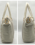 Hammitt Daniel Calla Lily Croc Embossed Leather Tote Bag