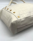 Hammitt Daniel Calla Lily Croc Embossed Leather Tote Bag