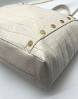 Hammitt Daniel Calla Lily Croc Embossed Leather Tote Bag