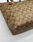 Coach Brown Leather Gallery Tote Bag F79609