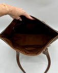 Coach Brown Leather Gallery Tote Bag F79609