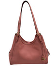 Coach Rose Pebbled Leather Bolsa Lori Shoulder Bag C4824