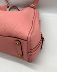 Coach Rose Pebbled Leather Bolsa Lori Shoulder Bag C4824