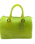 Furla Candy Neon Lime Yellow Tote Bag
