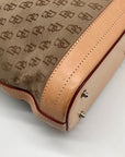 Dooney & Bourke Tan & Brown Monogram Canvas Vintage Tote