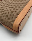Dooney & Bourke Tan & Brown Monogram Canvas Vintage Tote