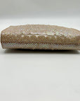Brahmin Tiramisu Leather & Polyester Daisy Elegant Structured Clutch