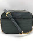 Tory Burch Bluestone Leather Mcgraw Embossed Camera Bag