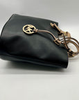 Michael Kors Black Leather Tote Bag