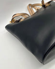 Michael Kors Black Leather Tote Bag