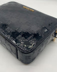 Michael Kors Metallic Black Large East West Jet Set Crossbody With Card Holder