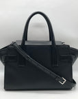 Michael Kors Black Saffiano Leather Carmen Convertible Satchel With Matching Wallet