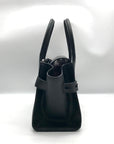Michael Kors Black Saffiano Leather Carmen Convertible Satchel With Matching Wallet