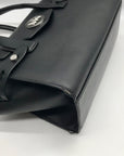 Michael Kors Black Saffiano Leather Carmen Convertible Satchel With Matching Wallet