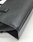 Michael Kors Black Saffiano Leather Carmen Convertible Satchel With Matching Wallet