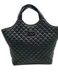 Like Dreams Black Quilted Juliet Medium Crossbody Bag