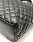 Like Dreams Black Quilted Juliet Medium Crossbody Bag