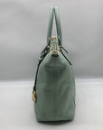 Michael Kors Mini Green Pebbled Leather Lenox Shoulder Bag