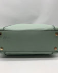 Michael Kors Mini Green Pebbled Leather Lenox Shoulder Bag