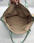 Michael Kors Mini Green Pebbled Leather Lenox Shoulder Bag