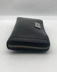 Ralph Lauren Black Patent Leather Zip Around Wallet
