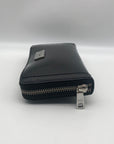 Ralph Lauren Black Patent Leather Zip Around Wallet