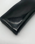 Ralph Lauren Black Patent Leather Zip Around Wallet