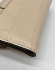 Coach Beige Embossed Leather Grace Wallet