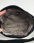 Kipling Black Noir Nylon Multipocket Angie Shoulder Bag
