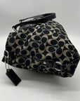 Coach Ashely Black Signature Satchel Bag F15510