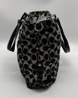 Coach Ashely Black Signature Satchel Bag F15510
