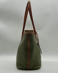 Dooney & Bourke Olive Green Pebbled Leather Tote Bag