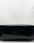 Kate Spade Black And White Patent Leather Rachelle Wellesley Striped Satchel