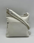 Giani Bernini White Faux Leather Nappa Soft Crossbody Bag
