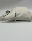 Giani Bernini White Faux Leather Nappa Soft Crossbody Bag