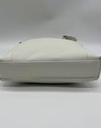 Giani Bernini White Faux Leather Nappa Soft Crossbody Bag