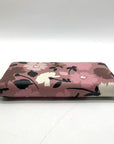 Kate Spade Pink Floral Pebbled Leather Continental Wallet