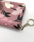Kate Spade Pink Floral Pebbled Leather Continental Wallet