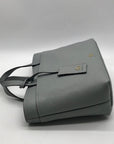 Radley London Light Blue Pebbled Leather Satchel Bag