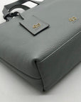 Radley London Light Blue Pebbled Leather Satchel Bag